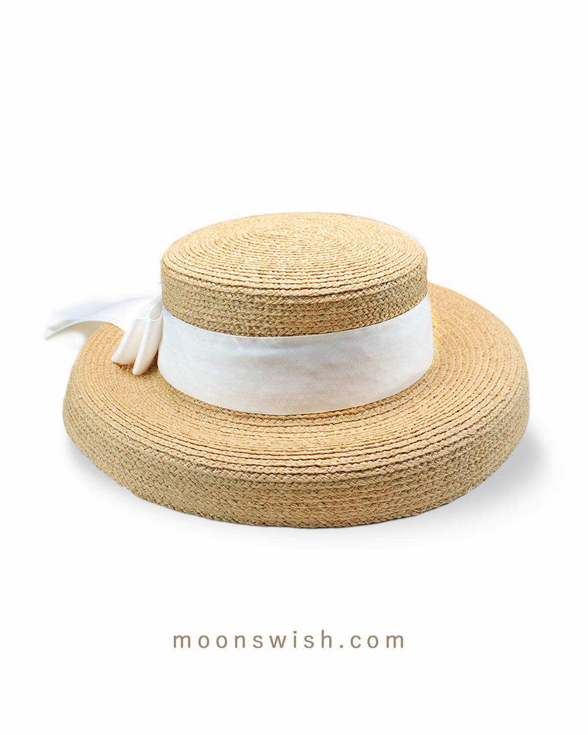 SAMARA Natural Raffia Straw Hat Moon's Wish